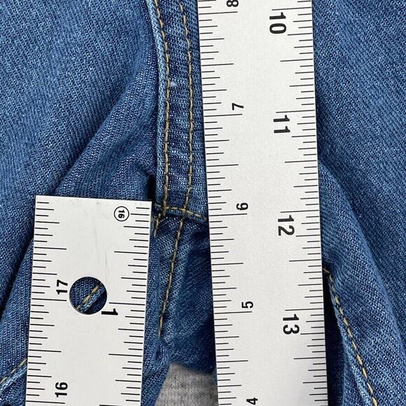 Women Within Jeans Womens 18W Plus Blue Denim Straight Leg 5 Pocket Cotton - Picture 11 of 12